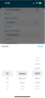 Mobile app | Verifying scanned document details, or filling manually